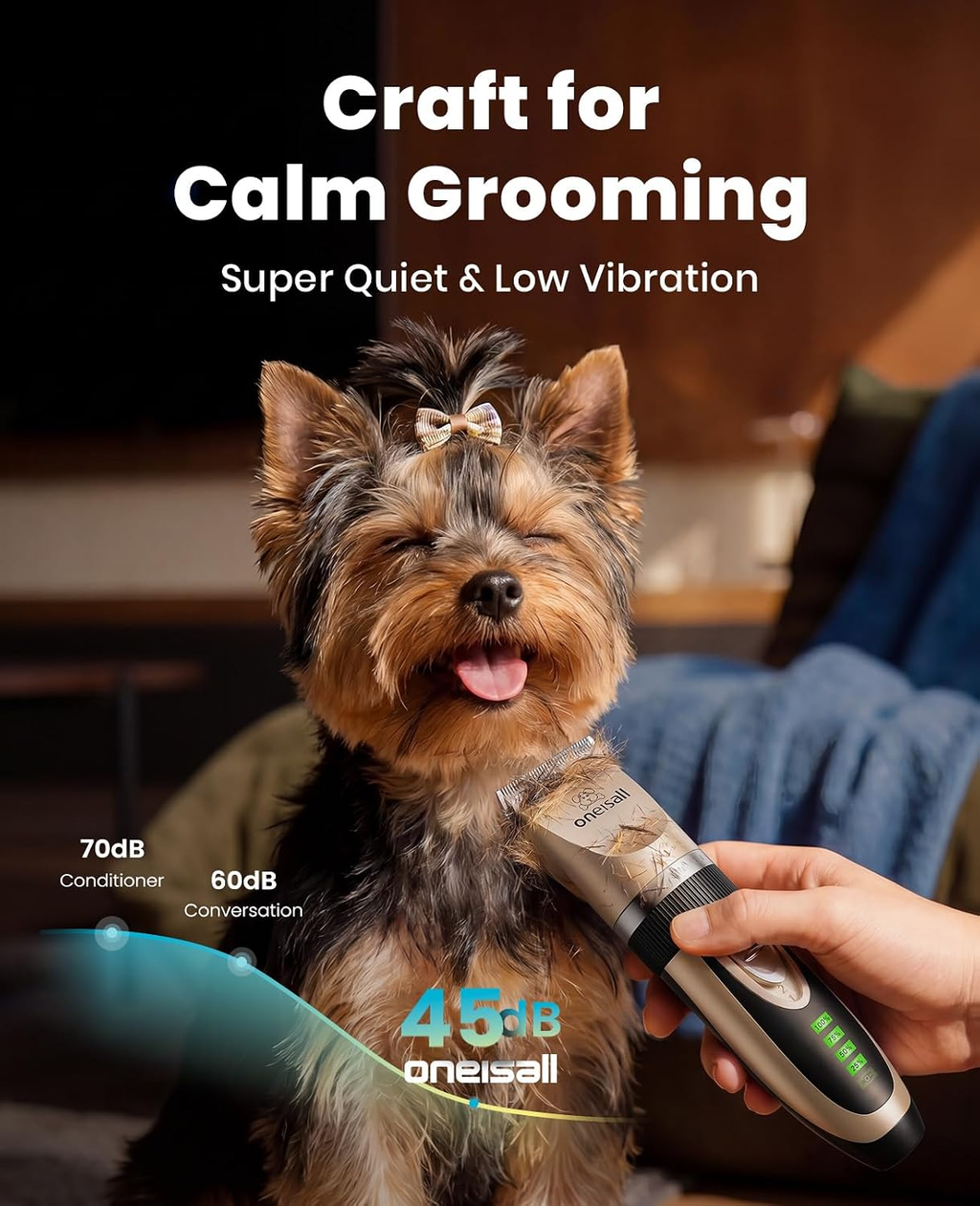 Dog Grooming Clippers with LED Display for Dogs & Cats – PawTrim Pro
