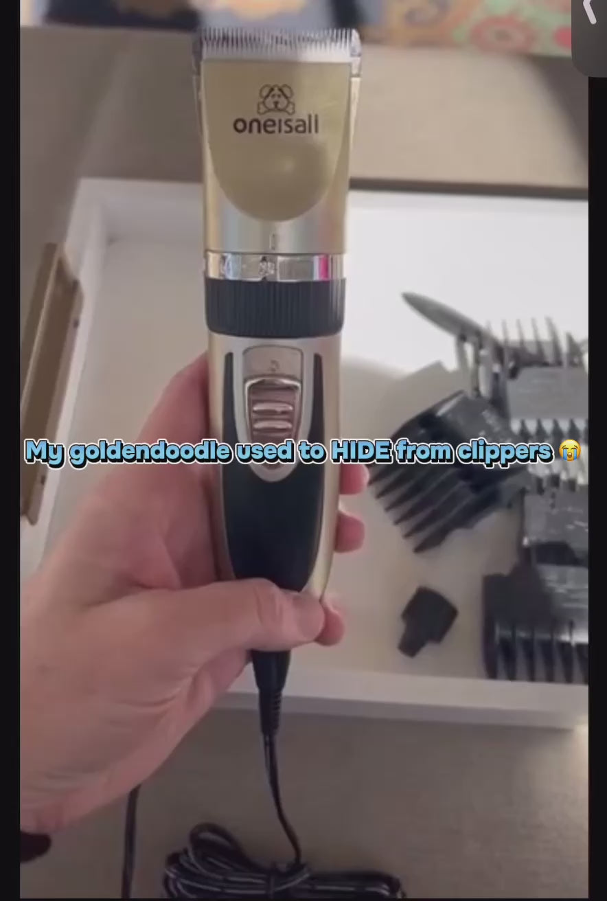 Dog Grooming Clippers with LED Display for Dogs & Cats